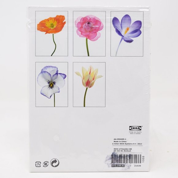 IKEA Kort Art Cards 5x7" Flora Set of 5 Floral Flowers Gallery Prints Retired - Picture 2 of 15